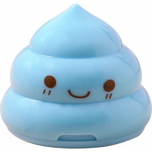 Funny Poop Shaped Pencil Sharpeners Mini Double Hole Manual Pencil Sharpener Colored Pencils Sharpening Cutter for Students Kids