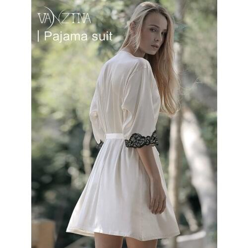 Women Rayon 2PCS Robe Set Bride Bridesmaid Wedding Robe Gown Lace Sexy Kimono Bathrobe Night Dress Casual Nightgown Sleepwear