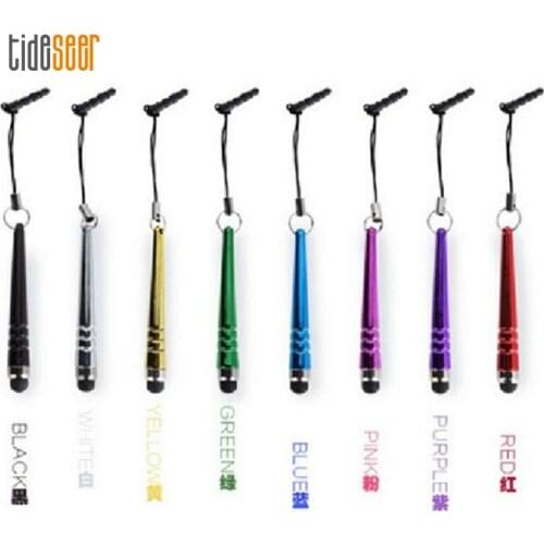 100pcs Colorful Baseball Bat Dust Port Tablet Pen Fashion Stylus Pencil Capacitive Touch Screens Cell Phones Tablets Laptop