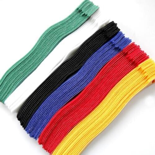 100Pcs Reusable Hook and Loop Fastening multifunction PC TV Computer Wire Magic Cable Ties Organizer (5color)