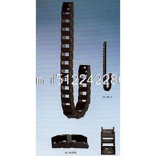 1000mm 10x10 mm Cable Drag Chain Radius 28mm Wire Carrier 10*10*R28