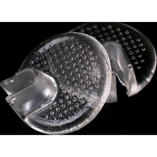 2PCS Soft Silicone Forefoot Pad Foot Care Flip Flops Pad Transparent Sandals Slippers Cushion Relieve Pain For Toe Separator