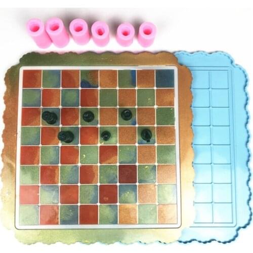 7Pcs Chess Board Chess Piece Silicone Resin Mold Chess Board Molds Silicone Mold
