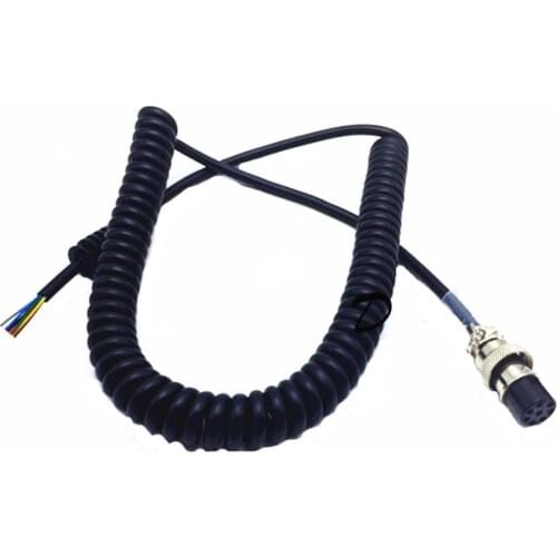 8Pin Generic Replacement Handheld Speaker Mic Microphone Cable Cord For Alinco Radio EMS-57 EMS-53 DR635 DR620 DR435