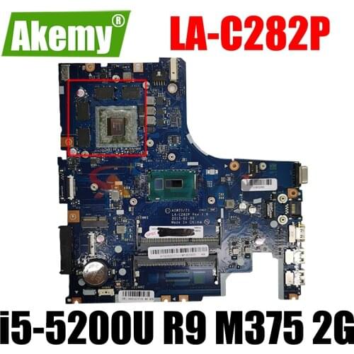 AIWZ0 / Z1 LA-C282P For lenovo Ideapad Z51-70 laptop motherboard with CPU i5-5200U GPU R9 M375 2G DDR3 100% Fully Tested