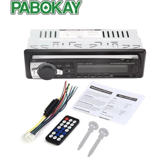Bluetooth V2.0 JSD-520 Stereo Autoradio Car Radio 12V In-dash 1 Din FM Aux Input Receiver SD USB MP3 MMC WMA Audio Player JSD520