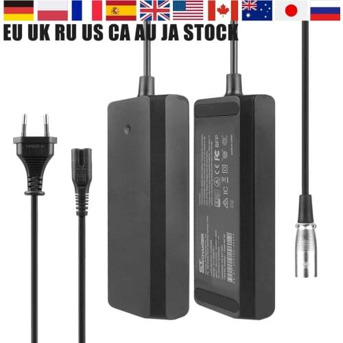 Fast Charging 4A Electric Bike Battery Charger 58V 54V 42V Microphone Plug 100V-240V EU Plug for 52V 48V 36V Lithium eBike