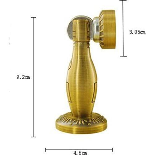 European classical style door stopper ,yellow bronze wooden door wall suction strong magnetic high quality