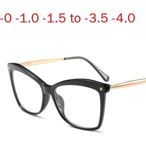 Finished Sun Photochromic Myopia Glasses Women High Quality Optical Eyewear Degree Student Prescription Glasses Frame NX