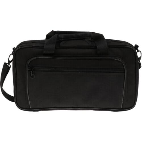 Canvas Oboe Storage Bag with Hard Wooden Case Woodwind Instrument Accessory