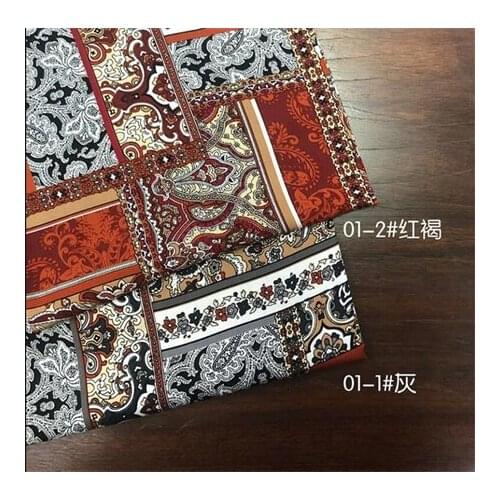 Rayon summer dress fabric Bohemian style cotton fabricLFCK080105