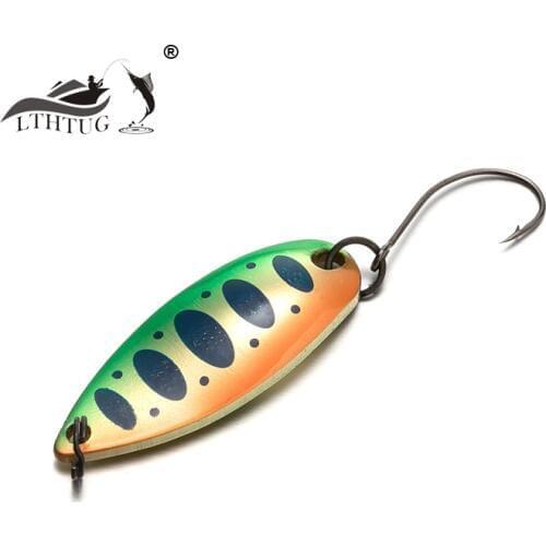 LTHTUG Pesca Isca Artificial Bait MIU Trout Spoon 2.8g 3.5g 4.2g 32mm Metal Fishing Lure Spoon Lure For Trout Perch Pike Salmon