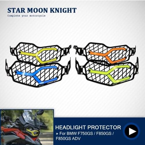 NEW Motorcycle Headlight Head Light Guard Protector Cover Grille Guard Protection Grill For BMW F750GS F850GS ADV F850 Adventure