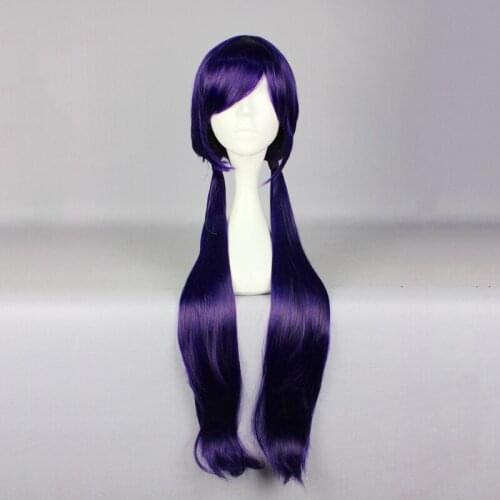 85cm Nozomi Tojo Synthetic Hair Straight Long Purple Cosplay Headwear with Bangs