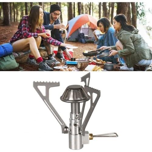Useful Portable Mini Camp Hiking Stoves Camping Supplies Backpacking Stove Corrosive Resistant for Family Gathering