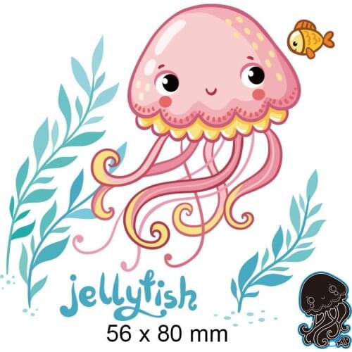 Cutting Dies Jellyfish New Metal Stencils DIY Scrap Booking Paper Cards Making Decoration 56*80mm