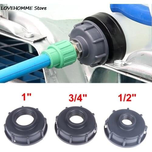 Durable IBC Tank Fittings S60X6 Coarse Threaded Cap 60mm Female Thread To 1/2",3/4",1" Adaptor Connector