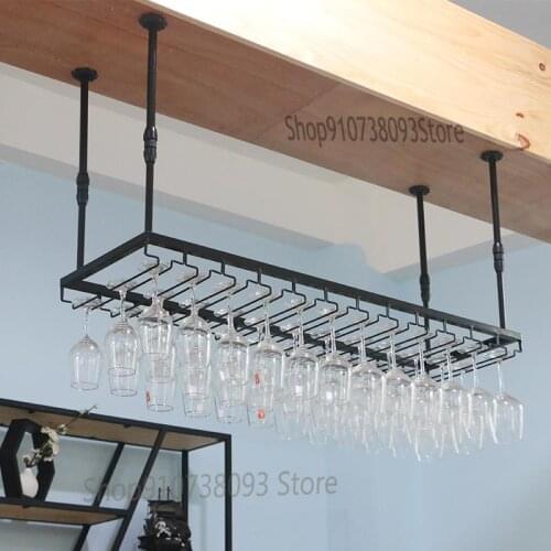 Bar Red Wine Glass Rack Hanging Goblet Rack Hanging Upside Down Simple And Luxurious Home Hanging Cup Rack Creativity