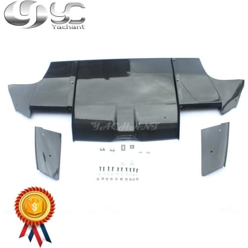 Carbon Fiber VS Style Rear Diffuser w/ Side Addon and Metal Fitting Kit Fit For 2008-2010 Subaru Impreza GRB STI