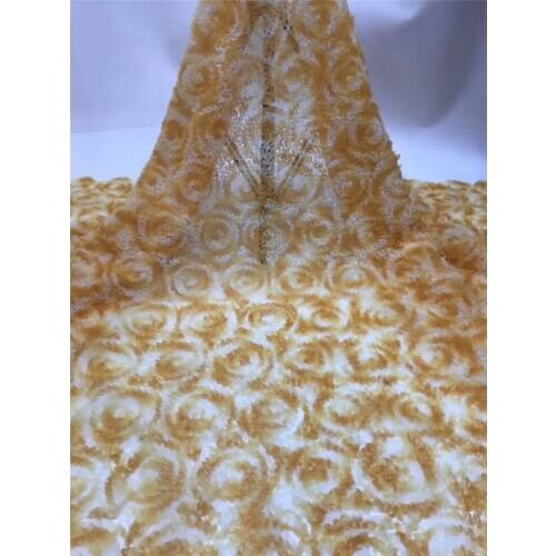 High quality African Tulle French fabric JRB-201601Embroidered Net mesh lace fabric Nigeria Dress