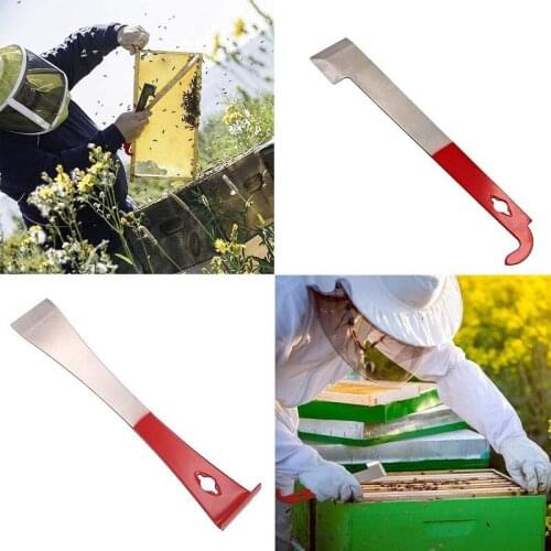 1 PCS Stainless Steel Beekeeping Hive Tool J Hook Bee Frame Lifter And Scraper Equipment For Beekeepers
