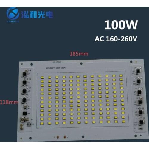 2pcs/lot LED Lamp Chip SMD5054 Light Beads AC 160V-260V Not Need Driver Smart IC For Outdoor Floodlight Warm White Cool White