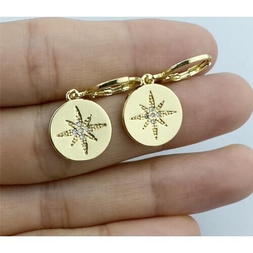 2020 New Fashion Five-pointed Star Earrings for Women Minimalist Gold Color Moon Star Earrings Jewelry Hiphop Party Gift