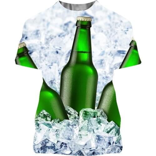 3d Printing Beer, Beverage, Gourmet MenS And WomenS Short-Sleeved Round Neck Pullover Xxs-6xl Plus Size T-Shirt