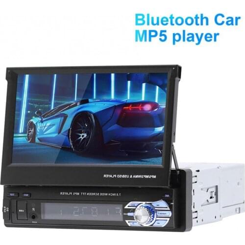 7 Inch Car Multimedias Player Multipurpose Retractable Touch Screen Car Bluetooth FM Radio MP5 Player