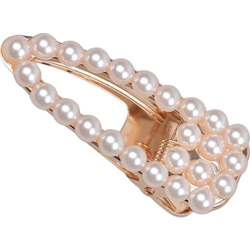 Beaded Hair Accessories Hair Clip Hairclip Hairpin Hair Clip Pearl Hairpin Bridal Hair Jewelry For Ladies Girls