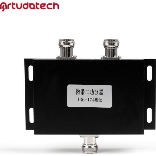 Artudatech 2 Way VHF 136-174MHz Antenna Two Way Radio Repeater Power Divider Splitter