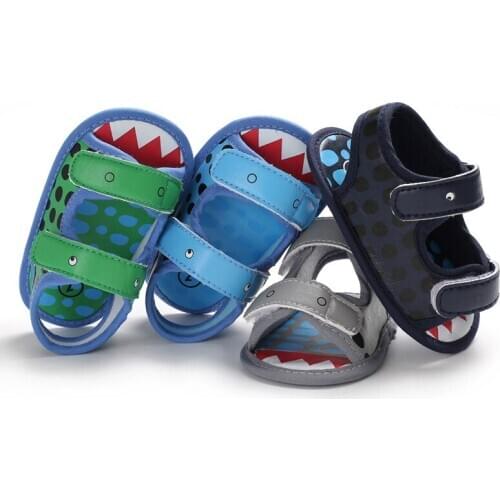 Baby summer boy cartoon animal pattern first walker baby shoes non-slip childrens toddler toddler shoes
