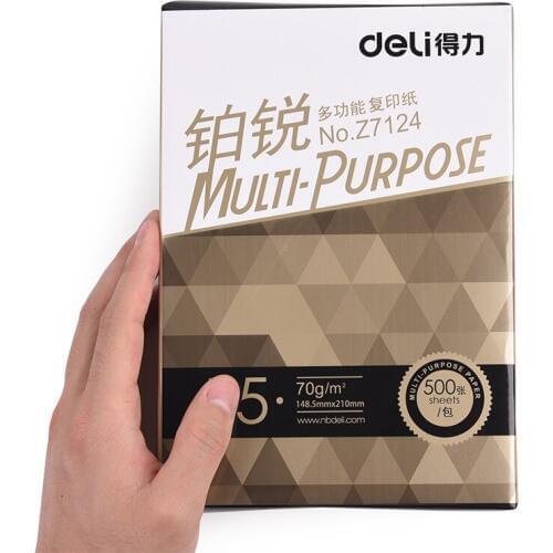 DELI A5 Copy Paper Office Printing Supplies Student Test Paper Copy Print A5 70g 500 Sheets Printer Paper School Office Supplies
