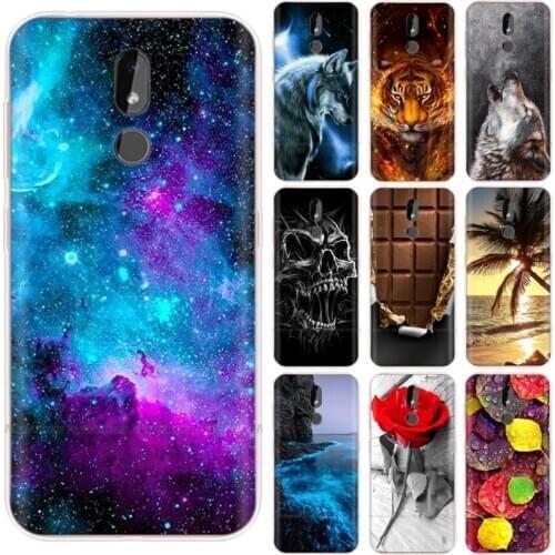 Phone Case for Nokia 3.2 Case Cover Funny Cartoon Silicon Soft Back Cover for Nokia3.2 for Nokia 3.2 2019 Bumper Bags Flower Cat