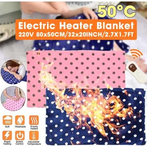 80x50cm USB Electric Heater Warming Heating Blankets Pad Heated Shawl Removable Home Office Winter Warm Blanket Bed Sofa Warmer