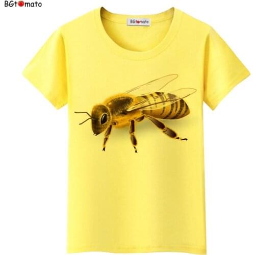 Real honeybee t-shirt casual top hot sale cool 3d printed t-shirts women clothes cheap shirt women funny shirt top tees