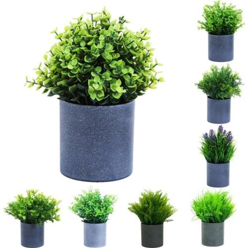 Bonsai Fake Flowers Simulation Green Plant Pot Artificial Succulent Bonsai Home Decor Green Dill Potted Potted Table Ornament