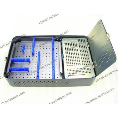 Medical orthopedics instrument sterilizing aluminium alloy box storage box screw and screwdriver&instrument box 2.4 2.7 locking