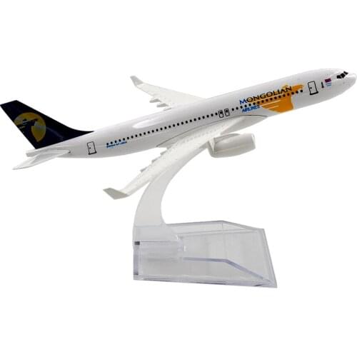 1/400 Aircraft Mongolian Air Boeing 767 16cm Alloy Plane B767 Model Toys Children Kids Gift for Collection Desk Decoration