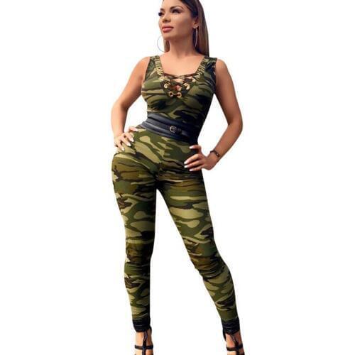 Fashion Women Jumpsuit Summer 2018 CHEAPEST Body Femme Long Bodysuit Overalls F0601 Strip Print Deep V Neck Hollow Out