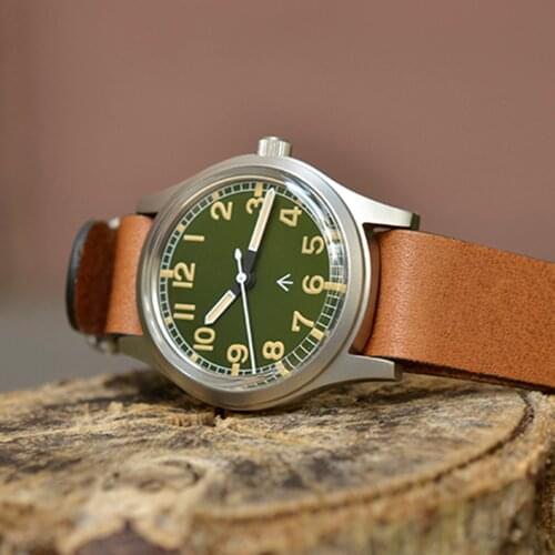 Vintage 36mm Pilot Watch Men NH35 Automatic Mechanical Wristwatch 100M Diver Watch Luminous Air Force Clocks Relojes Para Hombre