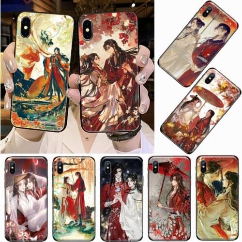 Heaven Officials Blessing anime Anti-fall mobile Phone Case coque for iPhone 11 12 pro XS MAX 8 7 6 6S Plus X 5S SE 2020 XR