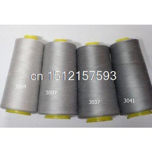 Light Grey 1 Spool 3000 Yards 100 Spun Polyester Sewing Thread 40S 2