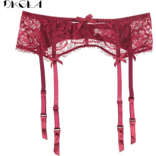 2020 New Black Stocking Garters Lace Flowers Embroidery Plus Size XL L M S Ultrathin Sexy Lingerie Women Stocking Suspender Belt