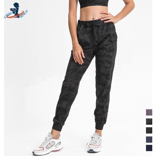 DEEPSENCE 2021 NEW Womens Sports Sweatpants Fashion Running trousers Loose joggers Tracksuit Female Drawstring Yoga Pants