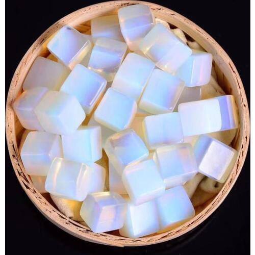 Opal cube tumbled stones natural stones and crystals healing gemstones reiki chakra home decoration