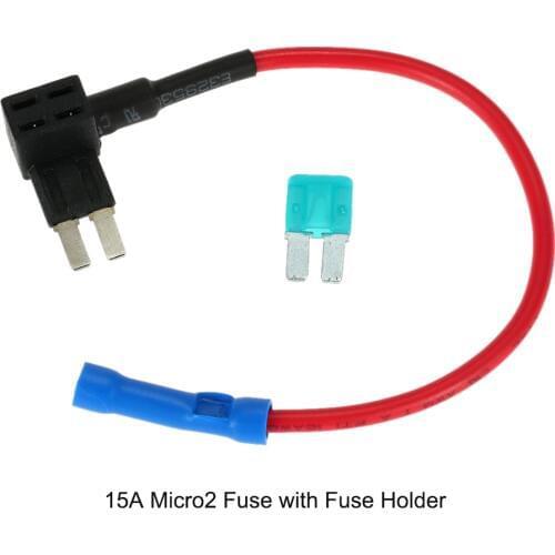 32V 15A Fuse Adapter Micro 2 Micro II ATA Standard Fuse Add A Circuit Car Blade Fuse Auto Vehicle Circuit Protection