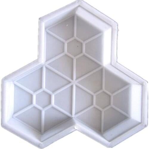 SHGO HOT-1Pcs Path Mold Maple Leaf Concrete Manually Plastic Stepping Stone Paving Molds For Pavement Courtyards Square
