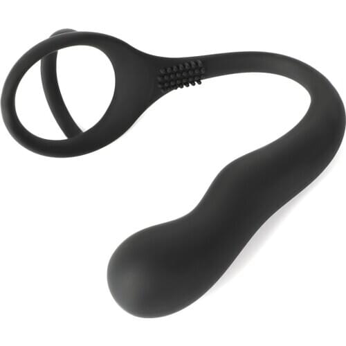 Silicone Anal Beads Penis Cock Ring Prostate Massager Male Chastity Cage Masturbator Butt Plug Delay Ring Anal Sex Toys for Men