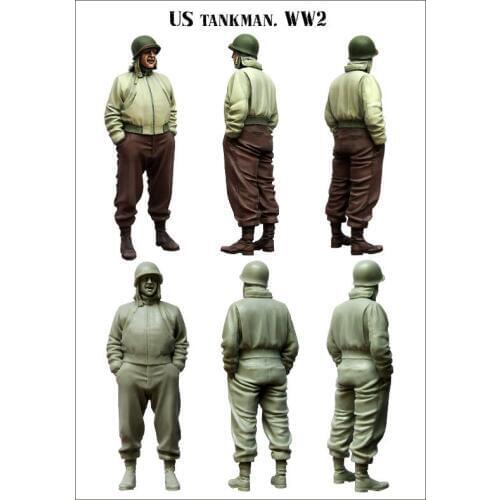 [tuskmodel] 1 35 scale resin model figures kit WW2 E100
